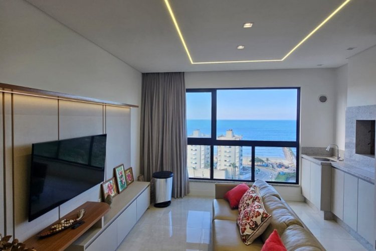 Apartamento em itapema vista mar permanente